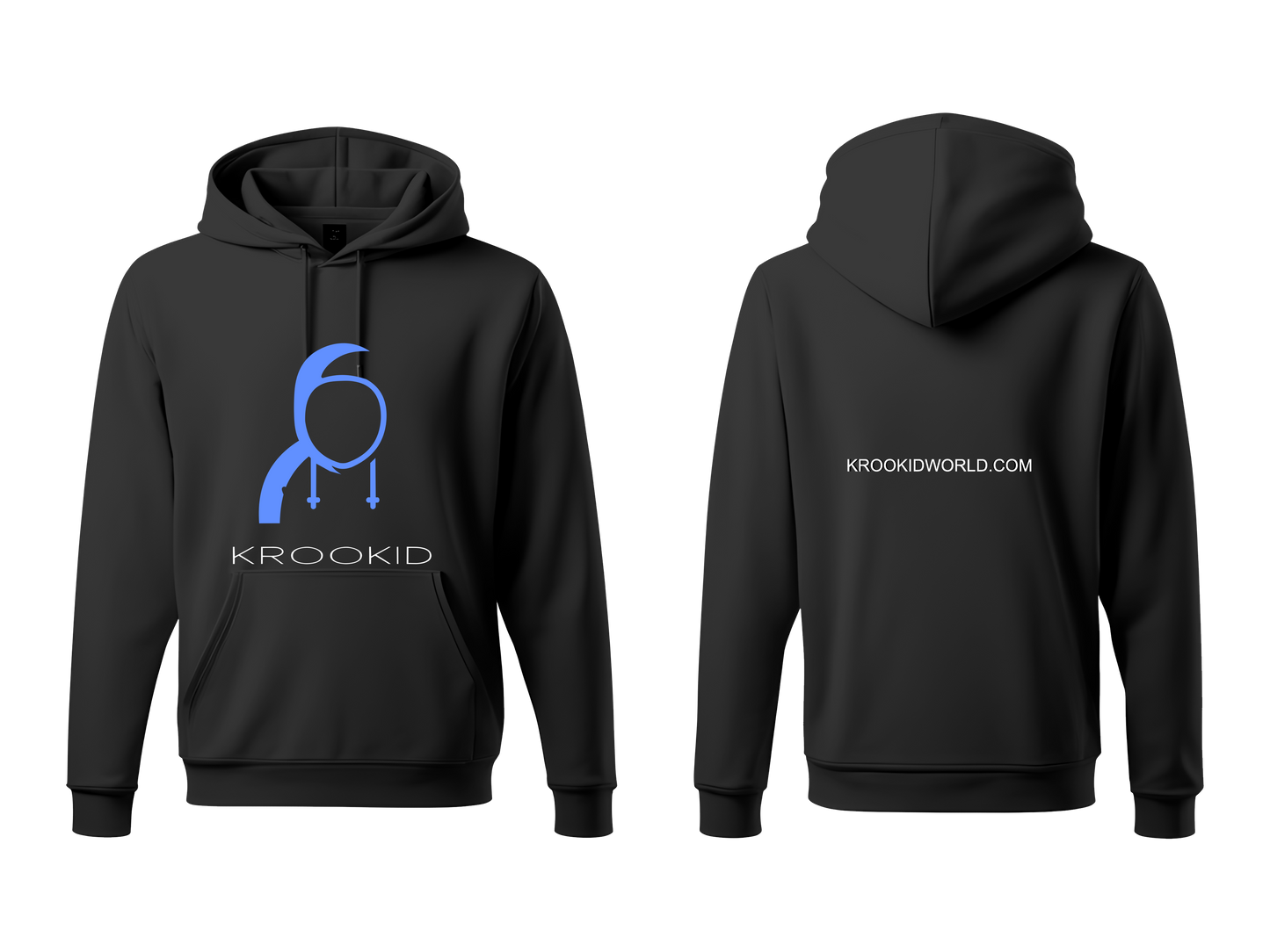 Krookid Signature Hoodie Single Stripe Light Blue
