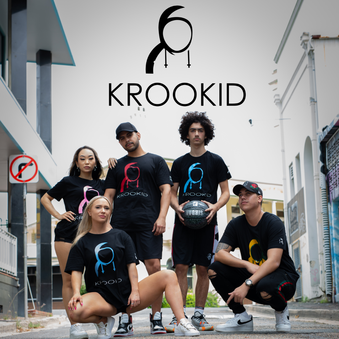 Krookid Signature Tee Single Stripe Pink - Short sleeve T-shirt