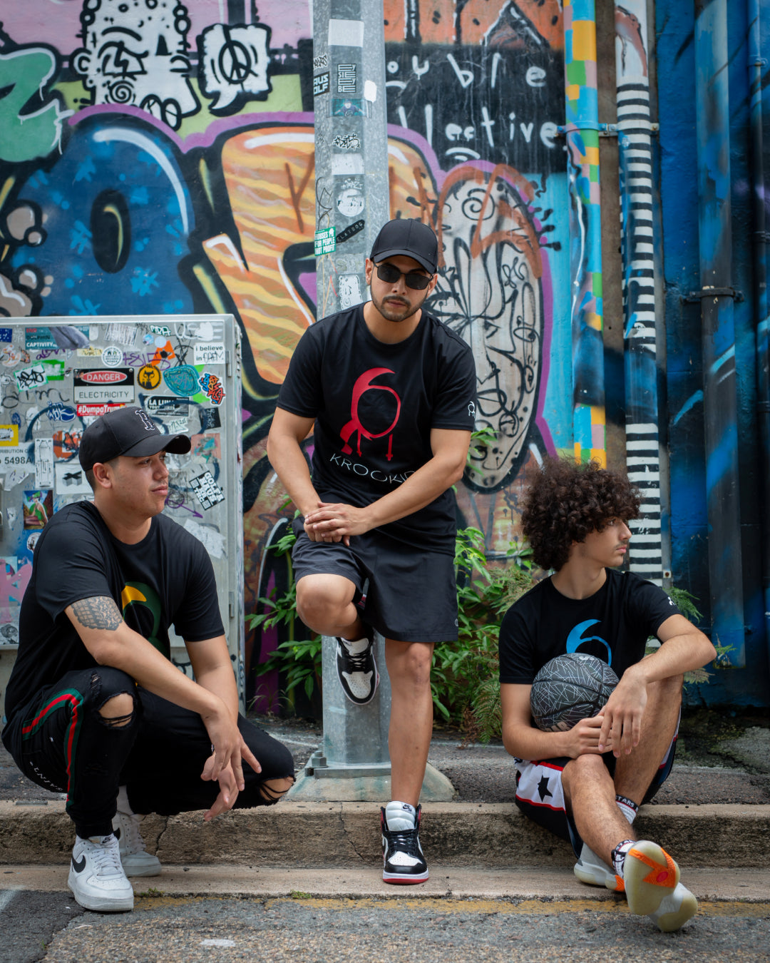 Krookid Signature Tee Single Stripe Red - Short sleeve T-shirt